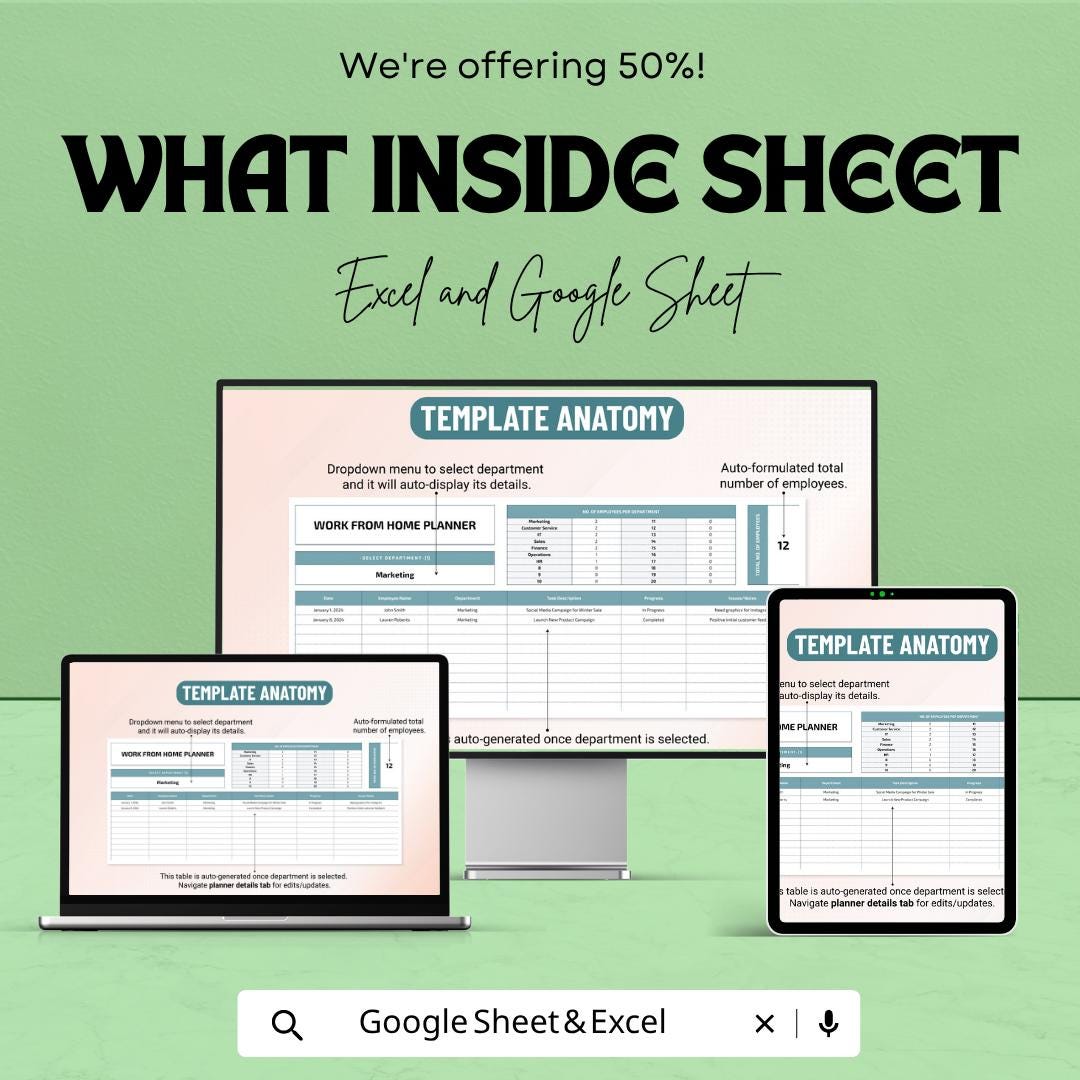 Yearly Budget Plan Template | Annual Budget Spreadsheet | Personal Finance Tracker | Excel & Google Sheets | Yearly Expense Planner