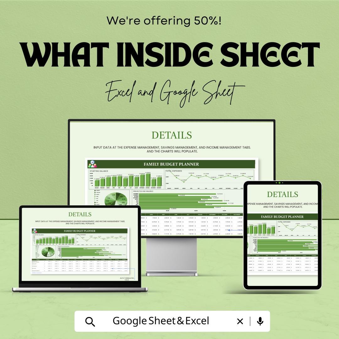 Yearly Planning Calendar Template | Excel and Google Sheet | Customizable Yearly Planner for Effective Goal Setting & Task Tracking