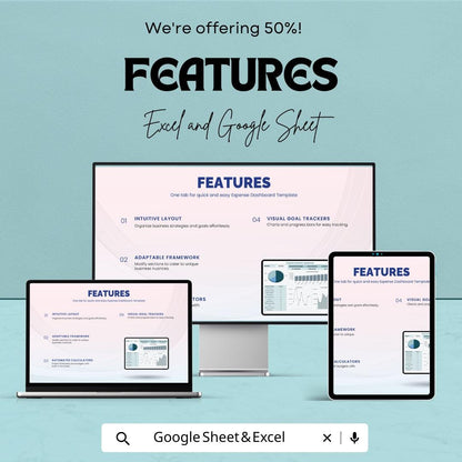 Expense Dashboard Template for Excel and Google Sheets | Monthly Budget & Expense Tracker | Business Finance Spreadsheet