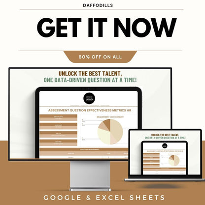 Assessment Question Effectiveness Metrics HR Template | HR Assessment Tool | Hiring Evaluation Sheet | Google Sheets HR