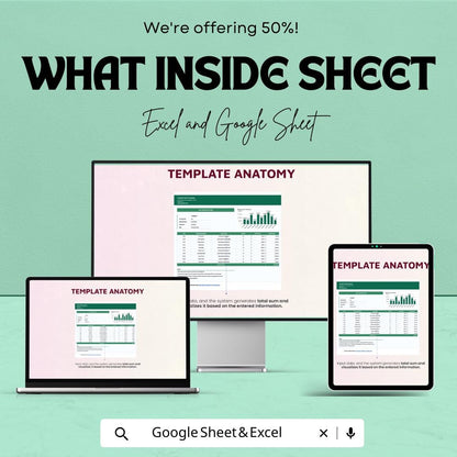 Daily Sales Report Form Sheet - Excel & Google Sheets Template - Track Sales, Performance Metrics, and Product Analysis