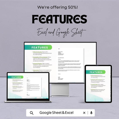 Request Delay in Providing Financial Statement Template | Editable Letter Format | Excel & Google Sheet Business Document
