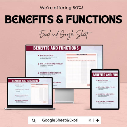 Blank Timesheet Template – Excel & Google Sheets – Employee Hours Tracker, Customizable Work Schedule, Editable Payroll System,