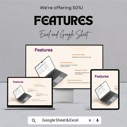 Statement Format Sheet | Google Sheets | Printable Financial Statement Template | Business Billing, Account Summary & Payment Tracker