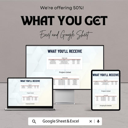 Project Financial Cost Management Template | Project Cost Control Spreadsheet | Budget and Expense Tracker | Excel & Google Sheets