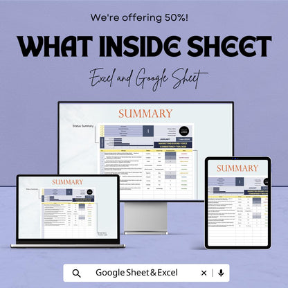 Marketing Brand Voice Consistency Tracker Template | Brand Messaging Audit Tool | Excel & Google Sheets Marketing Tracker