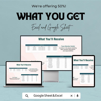 Sales Trade Show Budget Planner | Google Sheets | Event Budget Tracker | Expense Management | Trade Show Planner | Budgeting Template