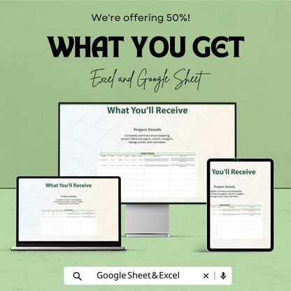 Statement of Work Template | SOW Template Spreadsheet | Project Scope Template | Project Planning Sheet