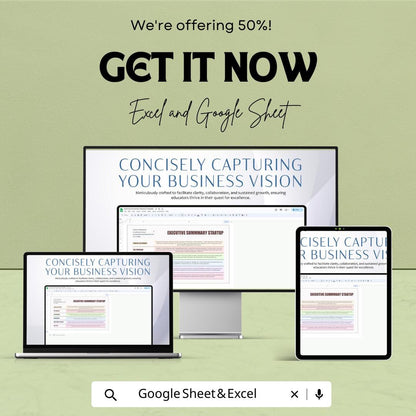 Executive Summary Startup Template | Business Plan Executive Summary | Startup Planning |Business Planner | Startup Strategy Template