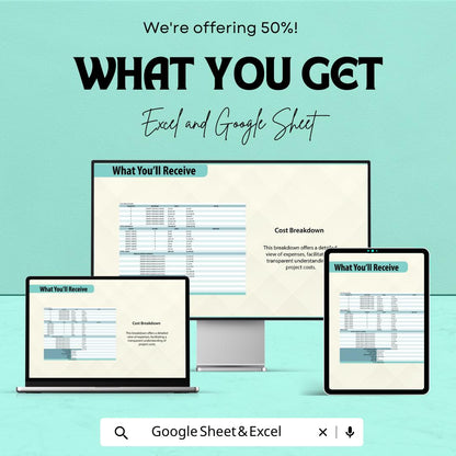 Commercial Construction Bid Sheet Template | Excel & Google Sheet | Detailed Project Cost Breakdown | Construction Estimation