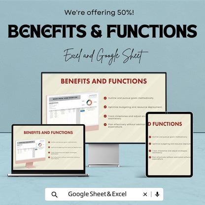 Work From Home Work Log Template | Remote Work Tracker Spreadsheet |  Work Log | Employee Work Log Sheet | Productivity Tracker