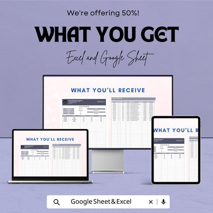 Exercise Log Sheet | Track Your Fitness Journey | Excel & Google Sheets Template