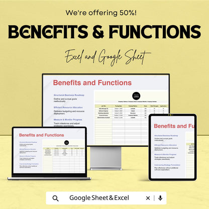 Job Posting Performance Tracker HR Sheet | Excel & Google Sheets | HR Analytics | Recruitment Stats | Instant Download Template