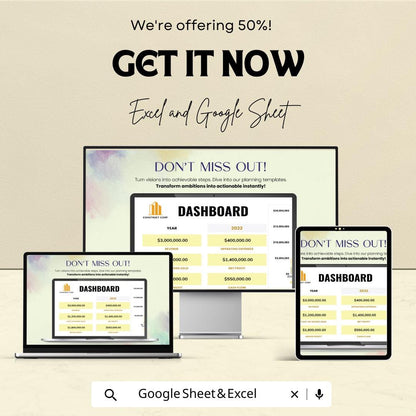 Construction Financial Plan Template | Dashboard Budget Forecast | Excel and Google Sheets | Construction Revenue Expense Cash Flow Planner