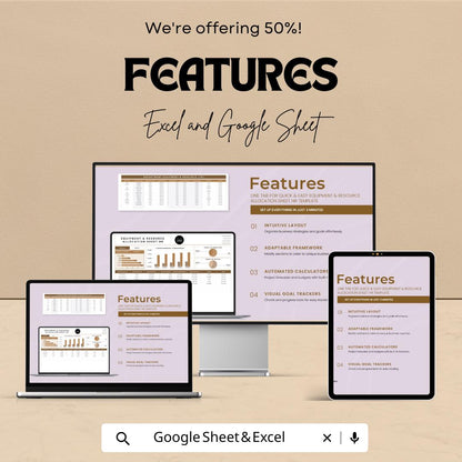 Equipment & Resource Allocation Sheet HR Template | Excel and Google Sheets | Asset Tracking Spreadsheet | Resource Management Tool