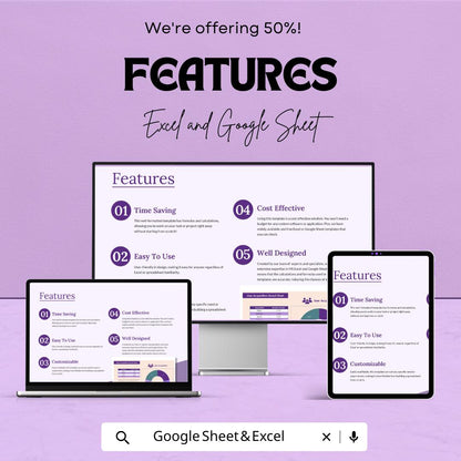 User Acquisition Donut Chart Sheet - Excel and Google Sheets Template | Track Direct, Referral & Organic Sources
