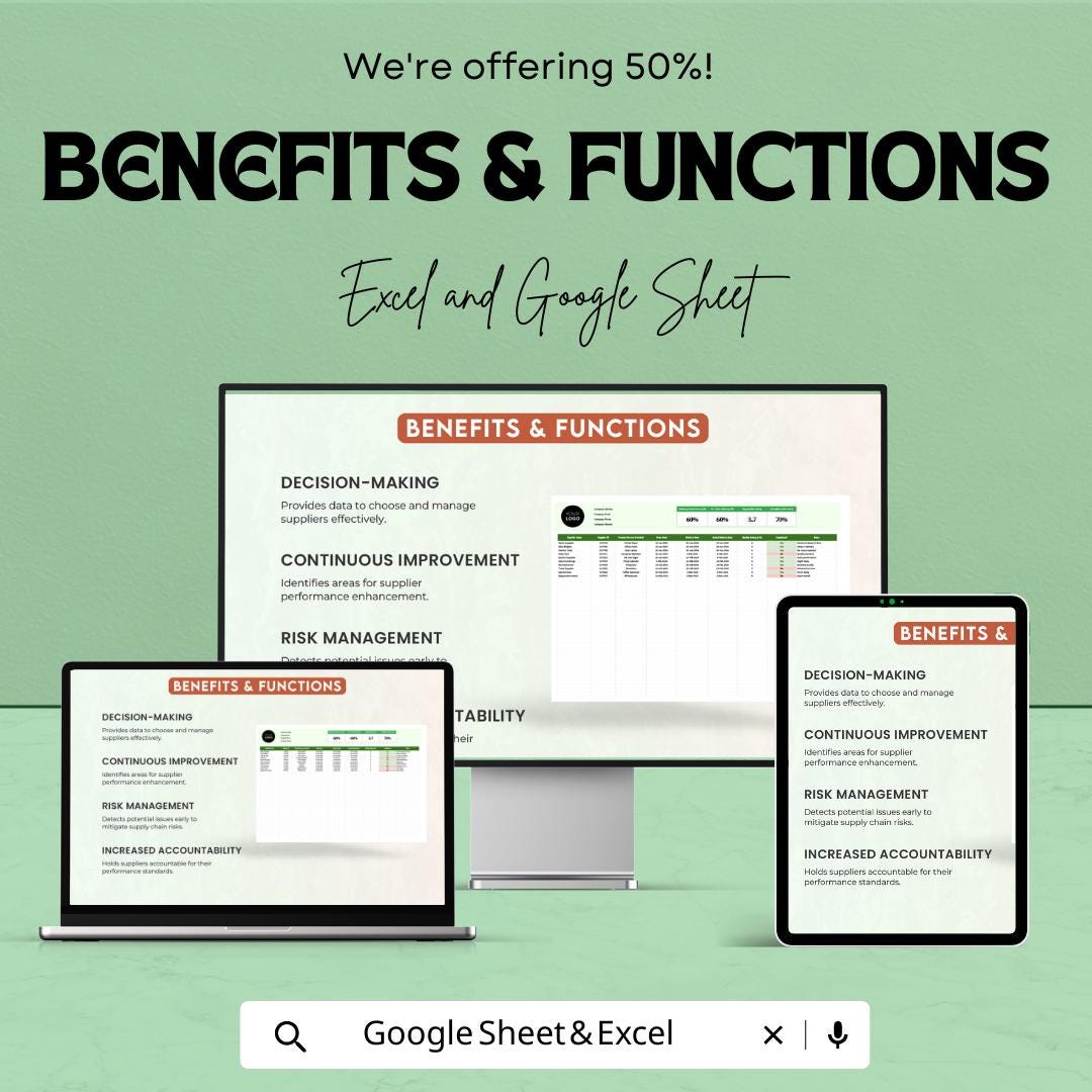 Administration Supplier Performance Metrics Template | Supplier KPI Tracker | Vendor Performance Dashboard | Procurement Analytics