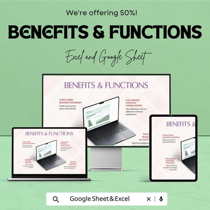 Forecast Income Statement Template | Financial Projection Spreadsheet | Business Forecast Tool | Excel & Google Sheets