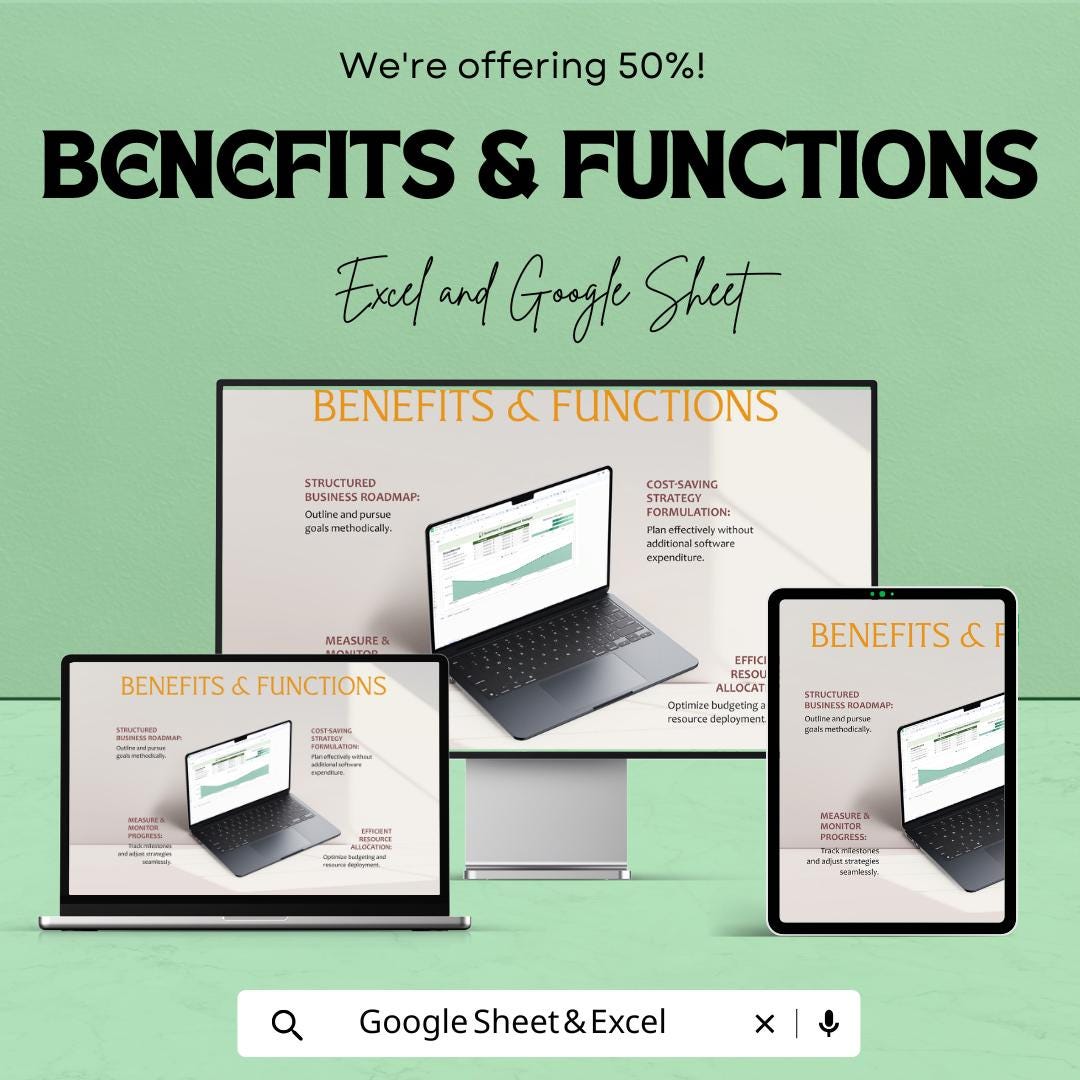 Department Budget Template | Excel & Google Sheets | Department Expense Tracker | Budget Planning Spreadsheet