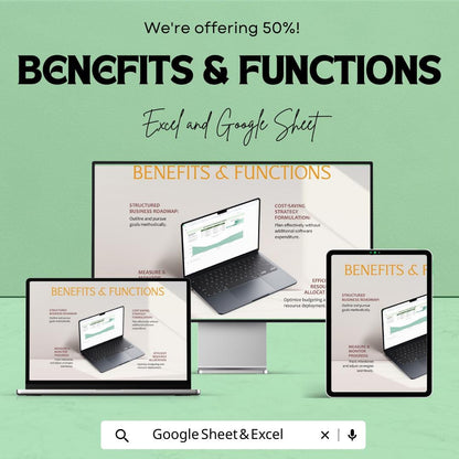 Department Budget Template | Excel & Google Sheets | Department Expense Tracker | Budget Planning Spreadsheet