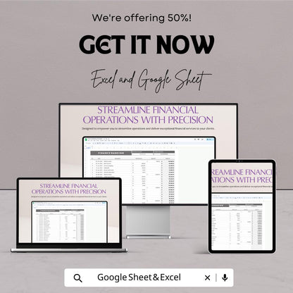 Finance Banking Template | Transaction Tracker | Income and Expense Log | Account Balance Spreadsheet