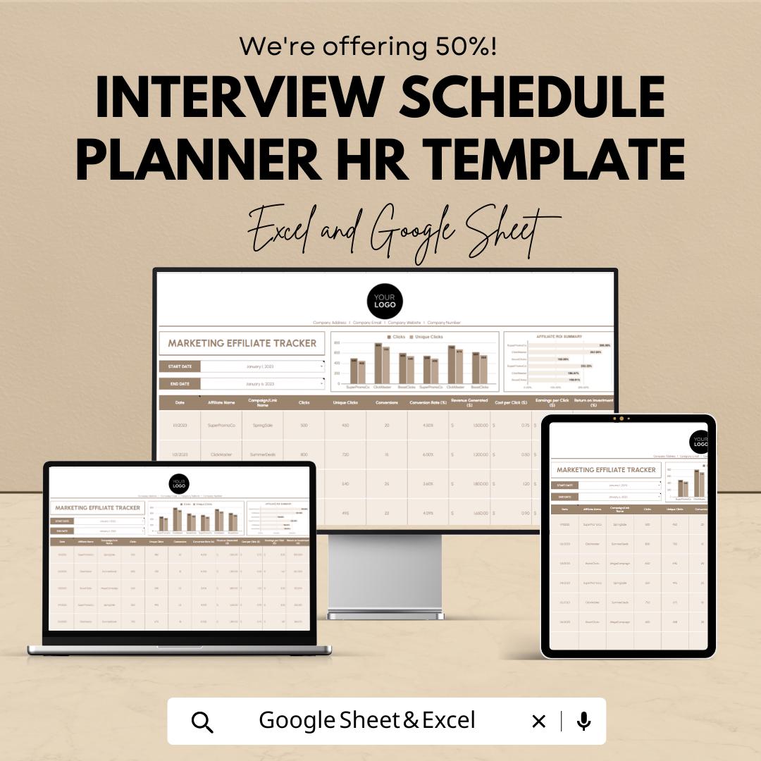 Marketing Affiliate Tracker Template  | Affiliate Program Spreadsheet | Commission Tracking Dashboard | ROI & Conversion Tracker