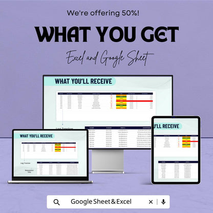 Change Request Log Template | Project Change Tracker | Budget Management Spreadsheet | Excel & Google Sheets Template | Project Management