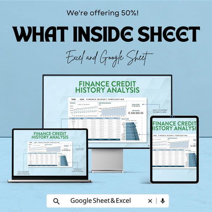 Detailed Finance Budget Forecasting Template | Business Financial Planner | Budget Analysis | Revenue & Expense Tracker