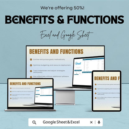 Chef Schedule Template | Restaurant Staff Schedule Spreadsheet | Kitchen Task Planner | Excel & Google Sheets | Restaurant Shift Planner