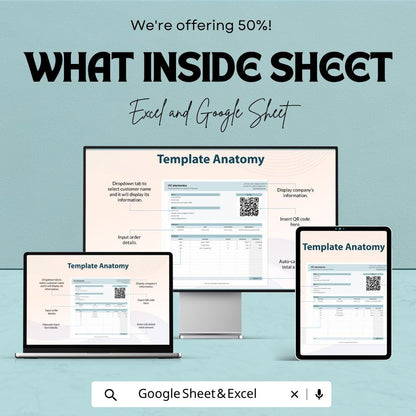 QR Code Packing Slip Template | Order Slip Template Shipping Invoice | Small Business Packing Slip