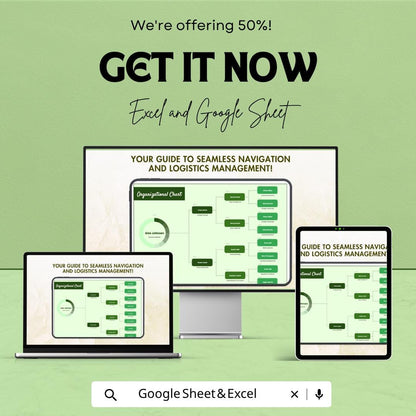 Non-Profit Organizational Chart Template | NGO Org Chart Excel | Nonprofit Structure Chart | Board & Staff Hierarchy | Google Sheets