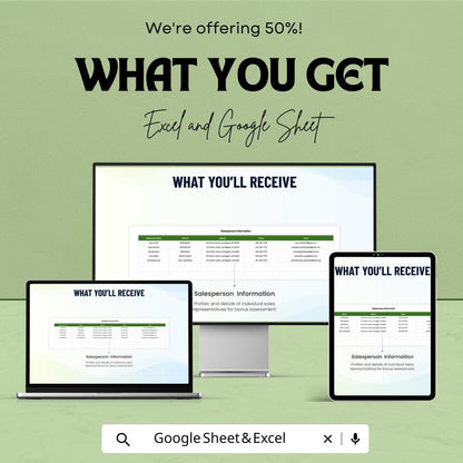 Sales Yearly Bonus payout Analysis Template | Bonus Tracking Spreadsheet | Sales Compensation Report | Google Sheets | Year-End Bonus