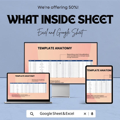 Data Quality Analysis Template | Data Analysis Spreadsheet | Data Quality Dashboard | Excel & Google Sheets
