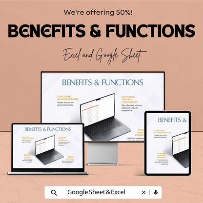 Tech Startup Budget Template | Startup Budget Spreadsheet | SaaS Financial Planning Sheet | Excel & Google Sheets | Expense Tracker Template