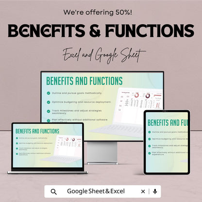 Basic Income and Expense Template | Personal Finance Tracker | Google Sheets and Excel Budget Planner | Income Expense Log