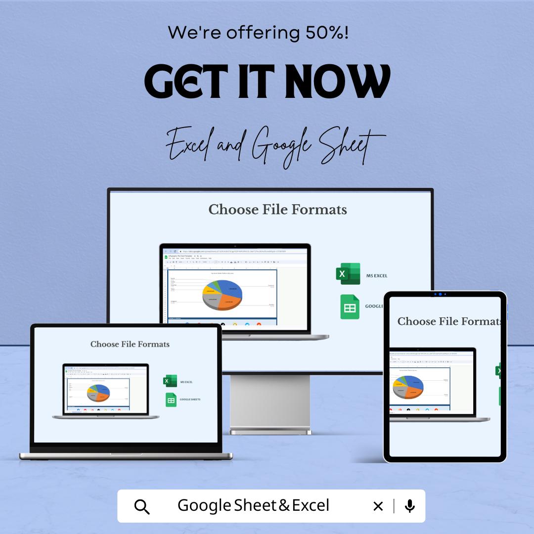 Infographic Pie Chart Sheet | Editable Excel & Google Sheets Template | Business Data Visualization | Analytics Dashboard Chart