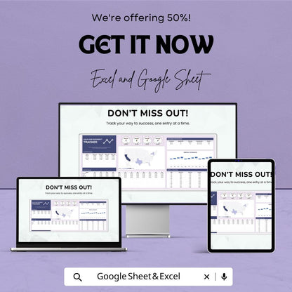 Sales and Investment Tracker Sheet | Excel and Google Sheets Dashboard | Business Report | Visual Data Template | Digital Download
