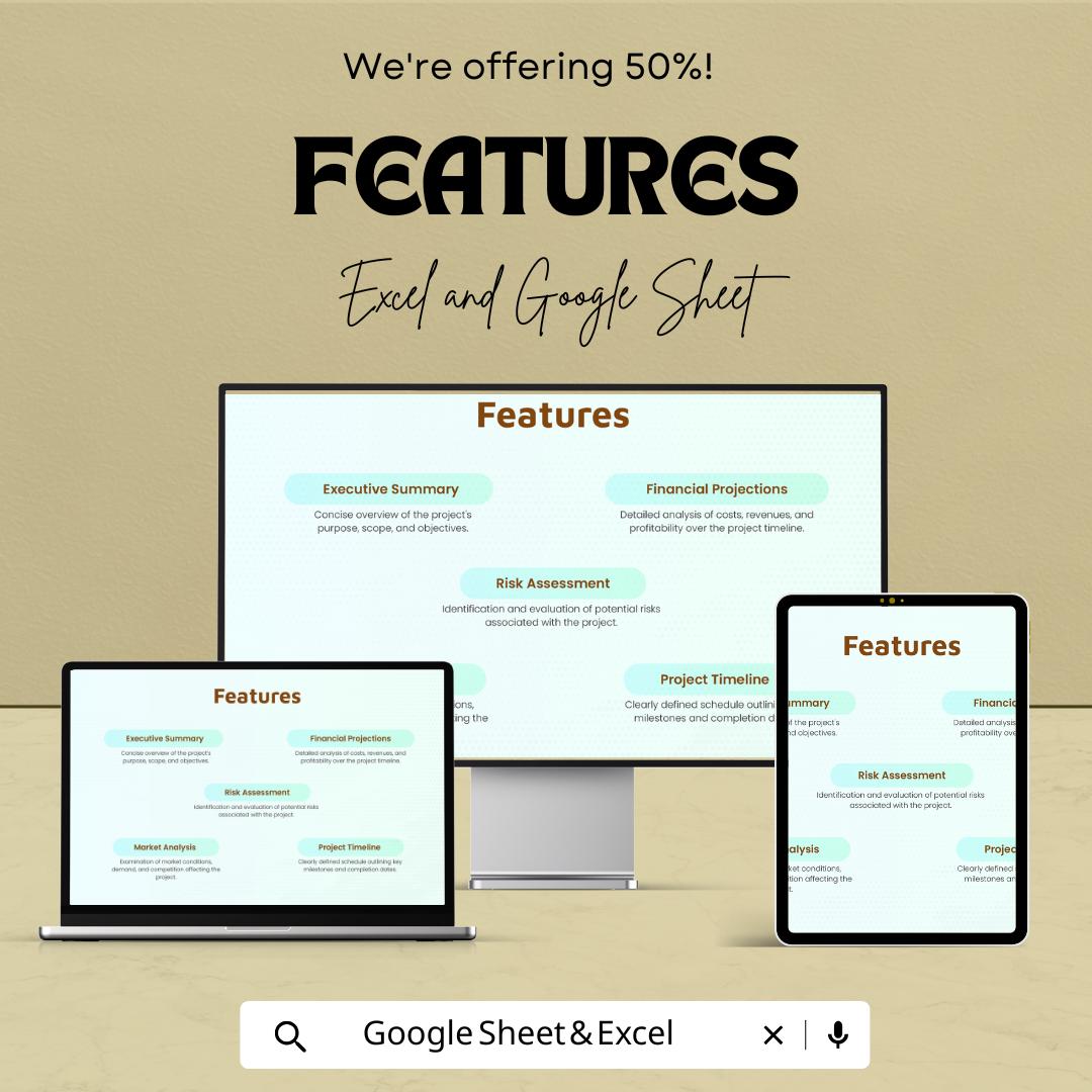 Project Report for Loan | Excel & Google Sheets | Budget, Financial Summary, Timeline | Loan Approval Tracking | Project Management Template