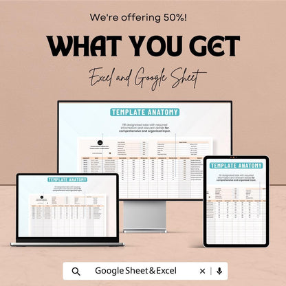 Operations Workforce Productivity Report Template | Team Performance Dashboard | Excel & Google Sheets Template