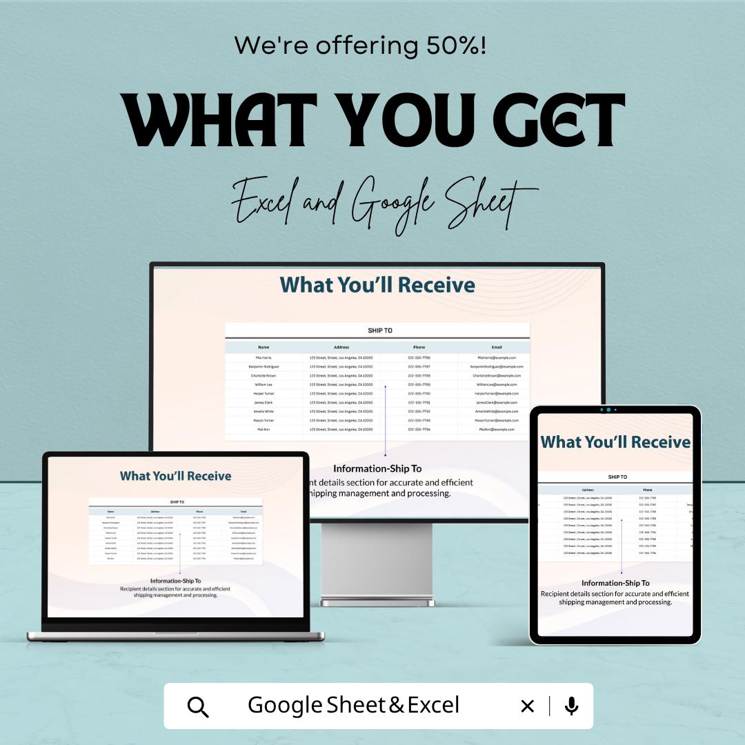 QR Code Packing Slip Template | Order Slip Template Shipping Invoice | Small Business Packing Slip