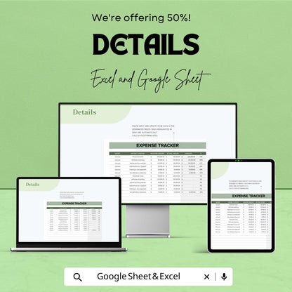 IT Financial Analysis Report Sheet Template | IT Budget Analysis Spreadsheet | Cost Variance Report | Excel & Google Sheets