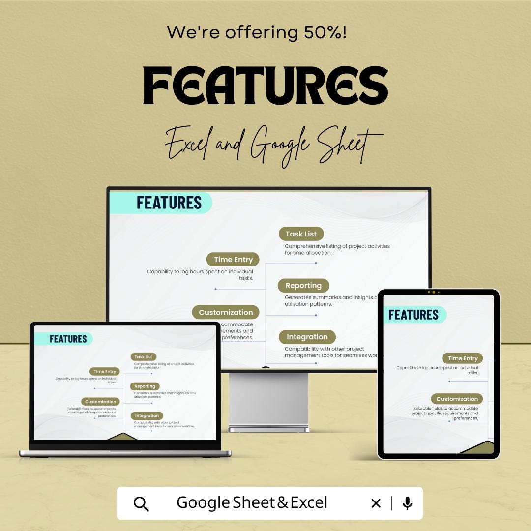 Project Time Tracking Template, Time Log Spreadsheet, Employee Time Tracker, Project Hours Log, Excel & Google Sheets Timesheet