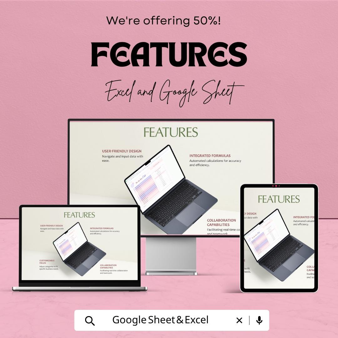 Cute To Do List Template | Daily Task Planner Spreadsheet | Productivity Checklist Organizer | Excel & Google Sheets | Printable Task