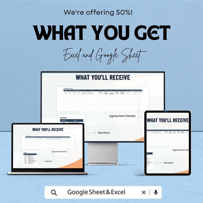 Accounting Agreement Template | Editable Accounting Contract | Service Agreement Form | Accountant Client Agreement
