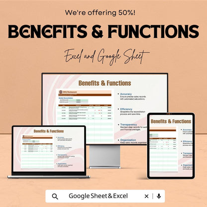 Weekly Reconciliation Sheet for Finances | Excel & Google Sheet Template | Financial Reconciliation Tracker | Budget Management Tool