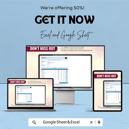 Business Plan Estimate Start-up Costs Template | Google Sheets & Excel Business Planner | Start-up Cost sheet | Financial Budget Template