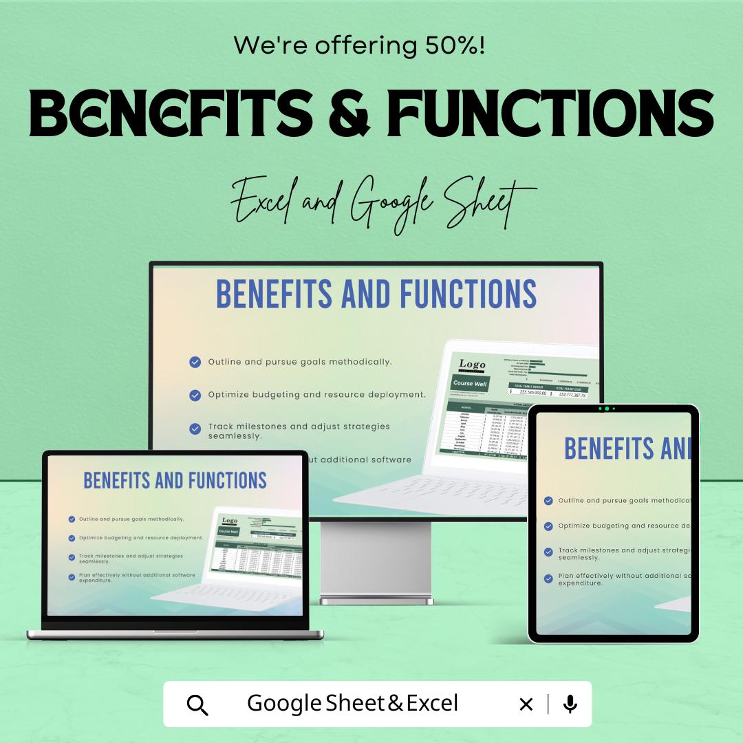 Business Budget Management Template | Excel & Google Sheets | Financial Planning Spreadsheet | Expense Tracker