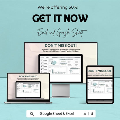 Financial Cost Management Dashboard | Excel and Google Sheet | Track Expenses, Budgeting & Profit | Business Financial Planning Template