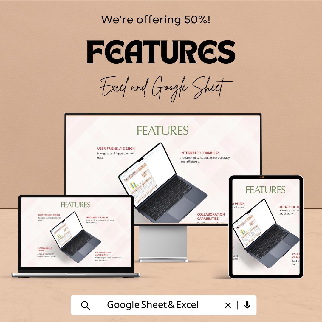 Company Annual Budget Template | Excel & Google Sheets | Business Budget Planner | Financial Planning Spreadsheet
