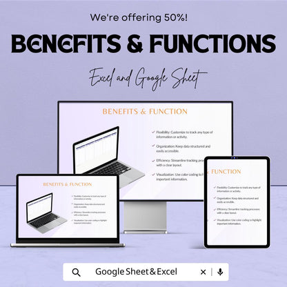 Blank Tracker Sheet | Excel and Google Sheets | Sales & Product Tracker | Monthly Overview | Customizable Template | Instant Download
